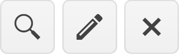view, edit, delete buttons now only have the icons and are smaller squares
