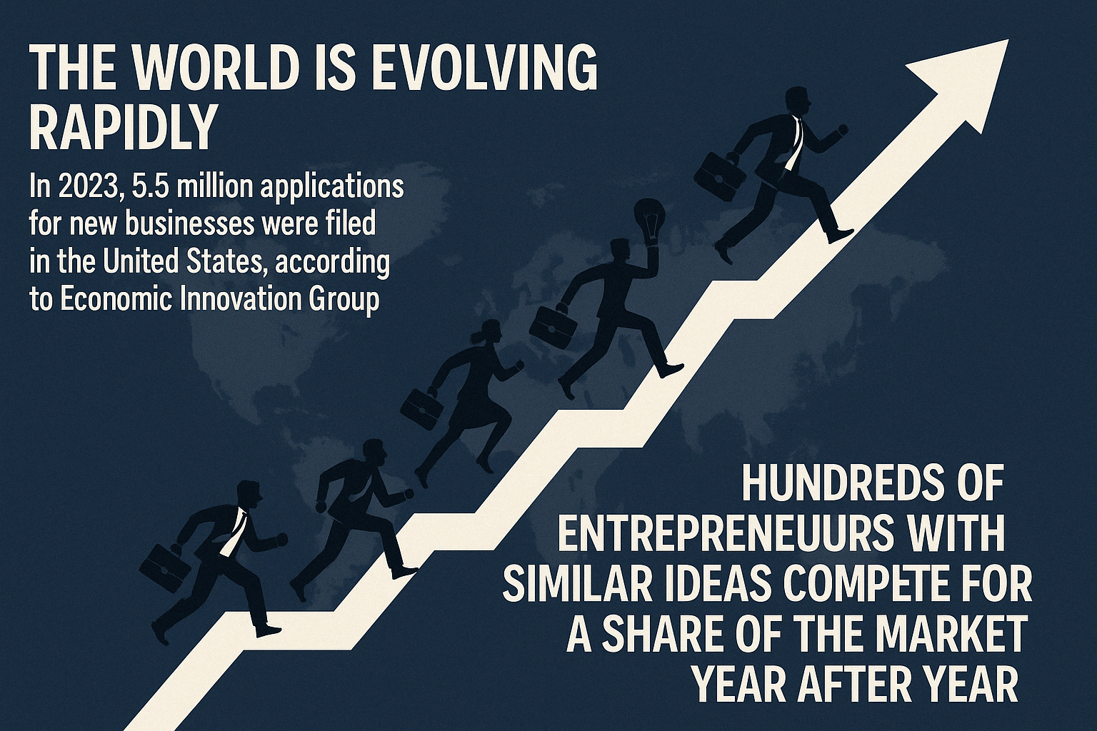 Image showing people representing that the world is evolving rapidly